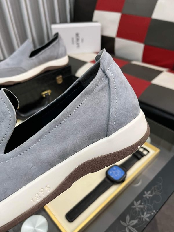 Berluti Echappée Suede Calf Loafer in Grey