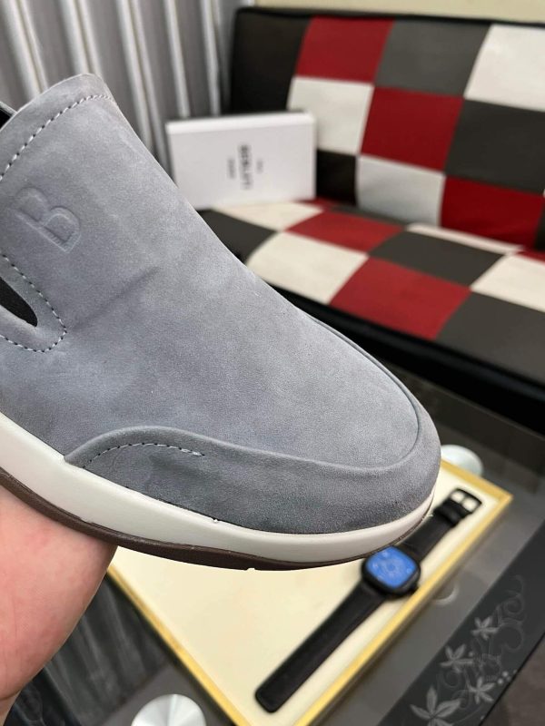Berluti Echappée Suede Calf Loafer in Grey