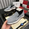 Berluti Echappée Suede Calf Loafer in Grey