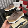 BerlutiShadowknitandleathersneakerinbrown_beige_andwhite._3 Brown Berluti Shadow Knit and Lagoon Calf Sneaker