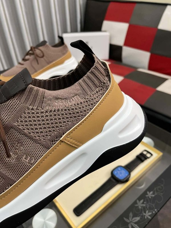 BerlutiShadowknitandleathersneakerinbrown_beige_andwhite._9 Brown Berluti Shadow Knit and Lagoon Calf Sneaker
