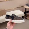 Burberry Mesh and Check Slip-On Sneakers in Black
