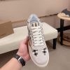 Burberry Check and Suede Sneakers in White and Beige