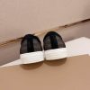 Burberry Mesh and Check Slip-On Sneakers in Black