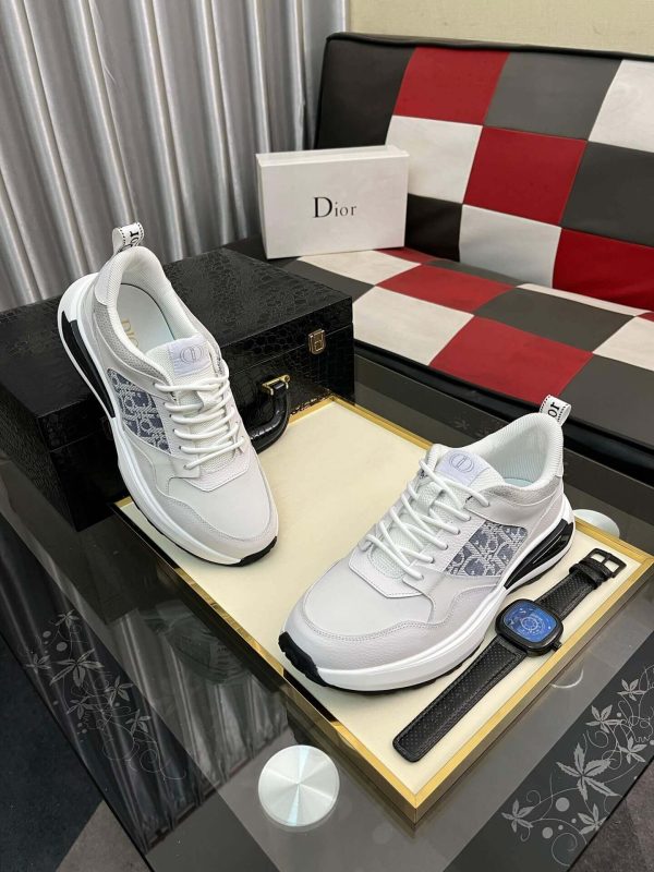 Dior White B25 Runner Sneaker