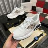 Dior White B25 Runner Sneaker with Brown Grey Dior Oblique Canvas