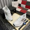 Dior White B25 Runner Sneaker with Brown Grey Dior Oblique Canvas