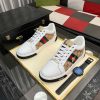 Gucci Ace Sneaker with Bee in White Leather and Brown GG Canvas