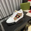 Gucci Ace Sneaker with Bee in White Leather and Brown GG Canvas