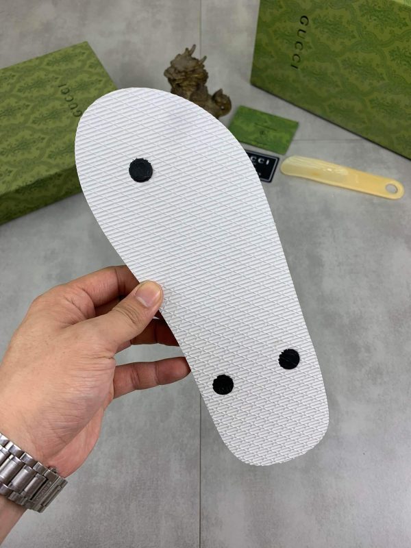 GucciKikathongsanda_3 Gucci Checked Thong Sandal with Double G