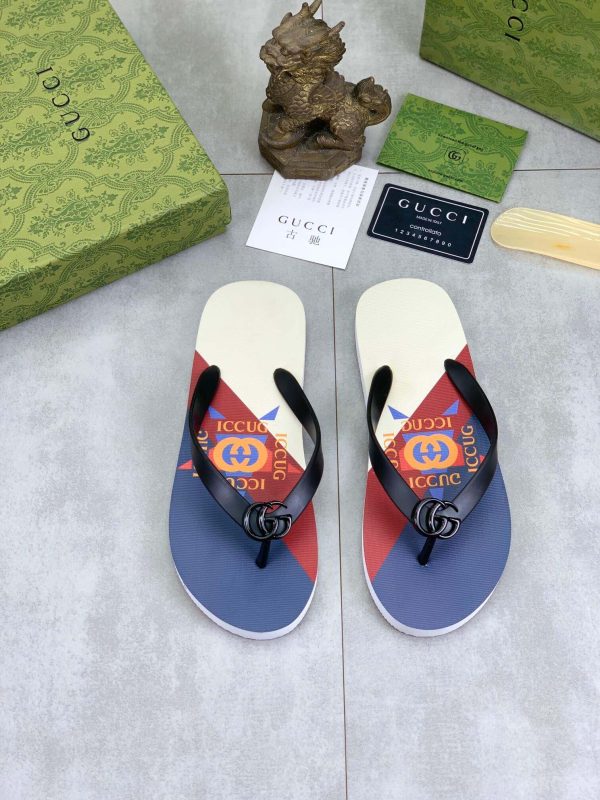 GucciKikathongsandal_10 Gucci Thong Sandal with Interlocking G in Multicolors
