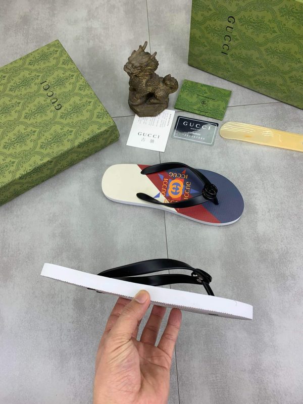 GucciKikathongsandal_6 Gucci Thong Sandal with Interlocking G in Multicolors