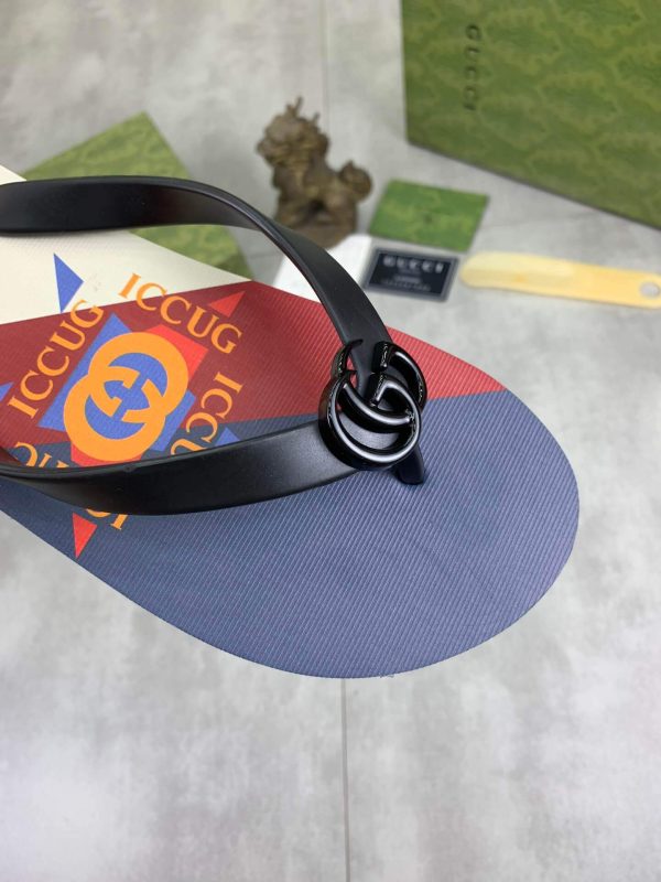 GucciKikathongsandal_7 Gucci Thong Sandal with Interlocking G in Multicolors