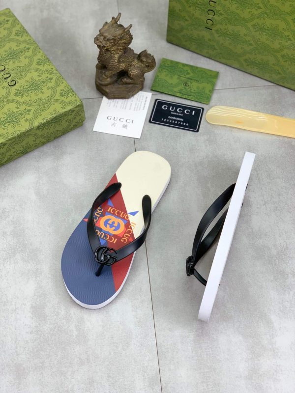 GucciKikathongsandal_8 Gucci Thong Sandal with Interlocking G in Multicolors