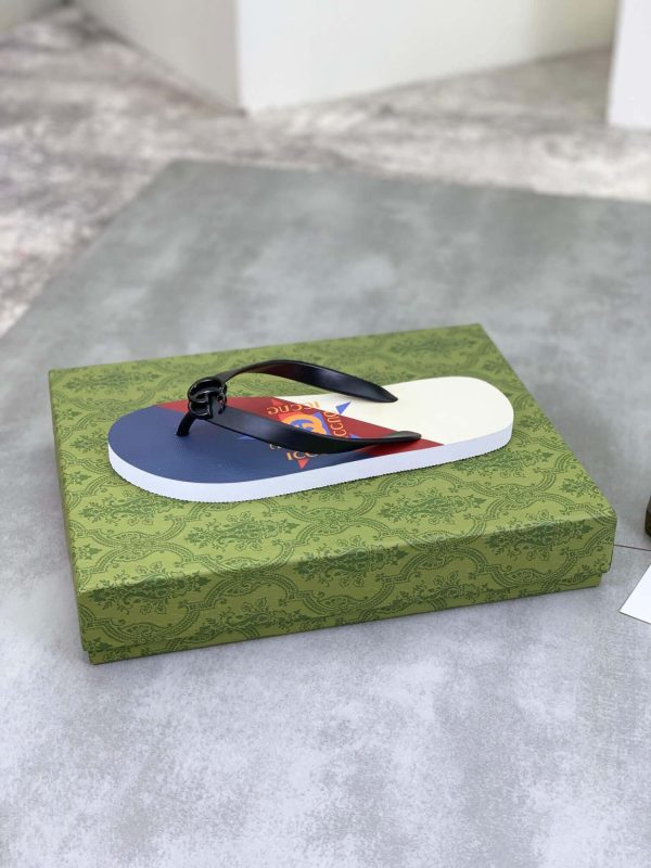 GucciKikathongsandal_9 Gucci Thong Sandal with Interlocking G in Multicolors