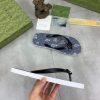 Gucci Blue Thong Sandals with Double G