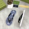 Gucci Blue Thong Sandals with Double G