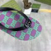 Gucci Magical Mystries Badge Thong Sandals with Double G