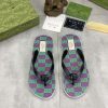 Gucci Magical Mystries Badge Thong Sandals with Double G