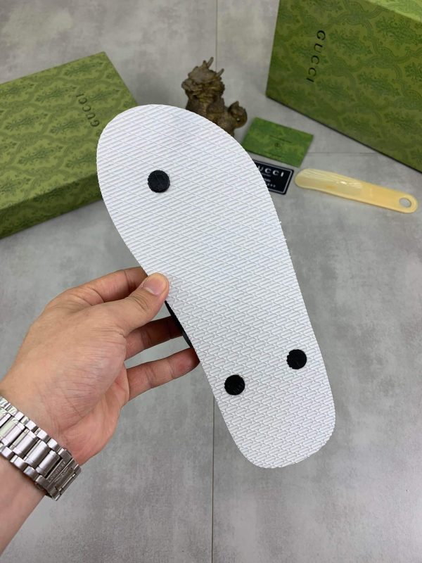 Gucci Magical Mystries Badge Thong Sandals with Double G