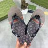 Gucci Interlocking G Jacquard Thong Sandals with Double G