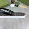 Gucci Interlocking G Jacquard Thong Sandals with Double G