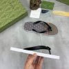 Gucci Interlocking G Jacquard Thong Sandals with Double G