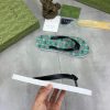 Gucci Green Thong Sandals with Double G
