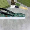 Gucci Green Thong Sandals with Double G
