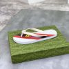 Gucci Thong Sandal with Interlocking G White