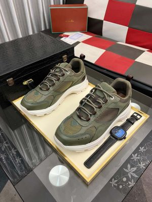 Loro Piana Cairn Walk Sneaker Green