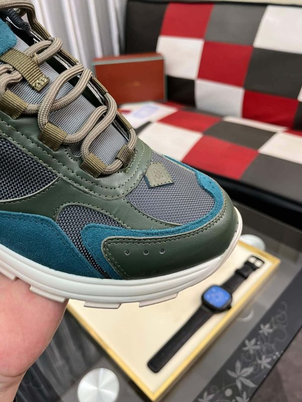 Loro Piana Cairn Walk Sneaker Purslane and Turquoise