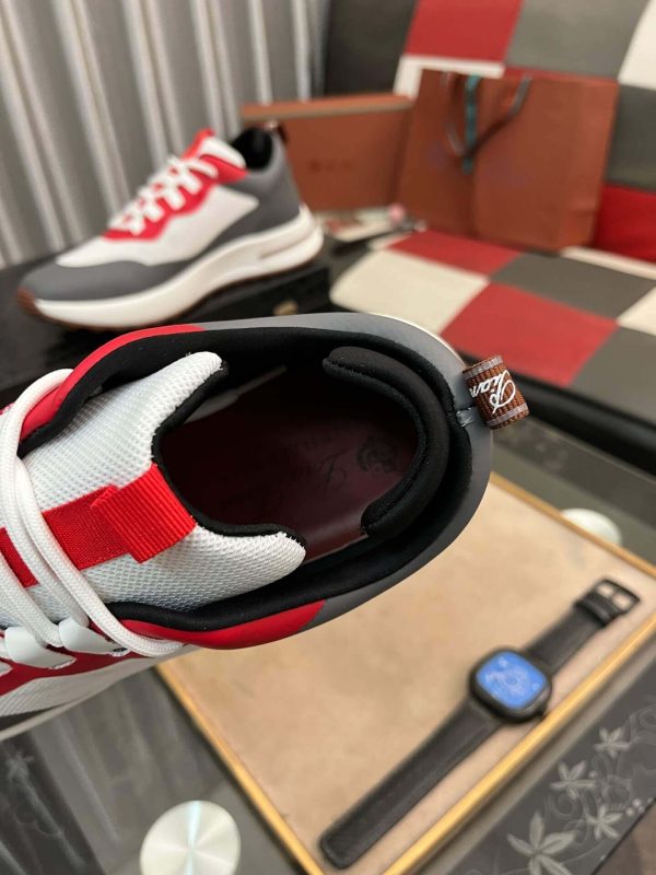 Loro Piana Week End Walk Sneaker in Grey and White