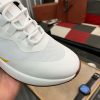 Loro Piana Week End Walk Sneaker in White with Yellow/Black Detail