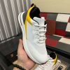 Loro Piana Week End Walk Sneaker in White with Yellow/Black Detail