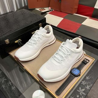 Loro Piana Week End Walk Sneaker in White.