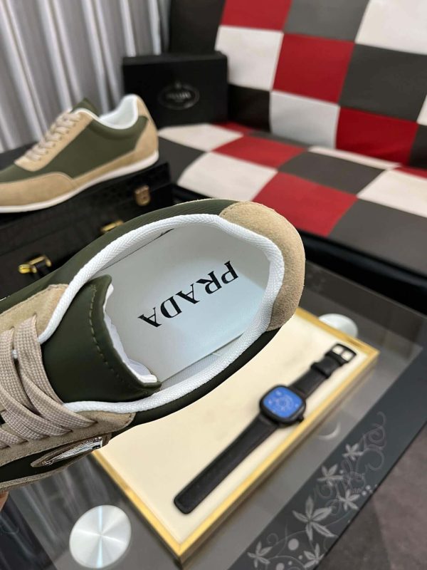 Pradamen_ssneaker_specificallythePradaPRAX01_2 Prada Suede Fabric Sneaker in Green/Brown