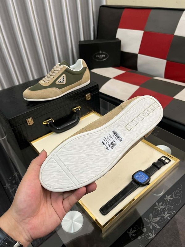 Pradamen_ssneaker_specificallythePradaPRAX01_3 Prada Suede Fabric Sneaker in Green/Brown