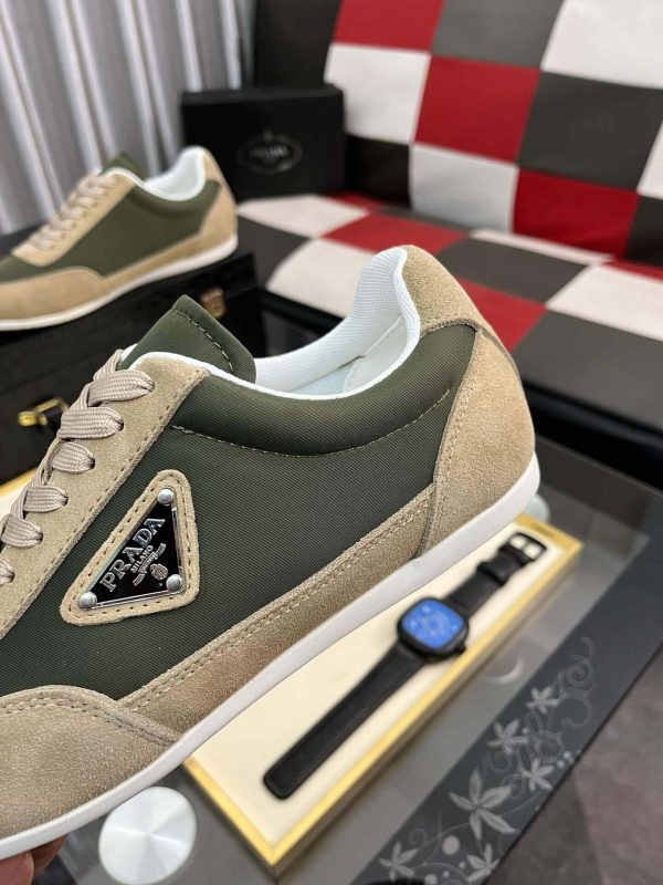 Pradamen_ssneaker_specificallythePradaPRAX01_4 Prada Suede Fabric Sneaker in Green/Brown
