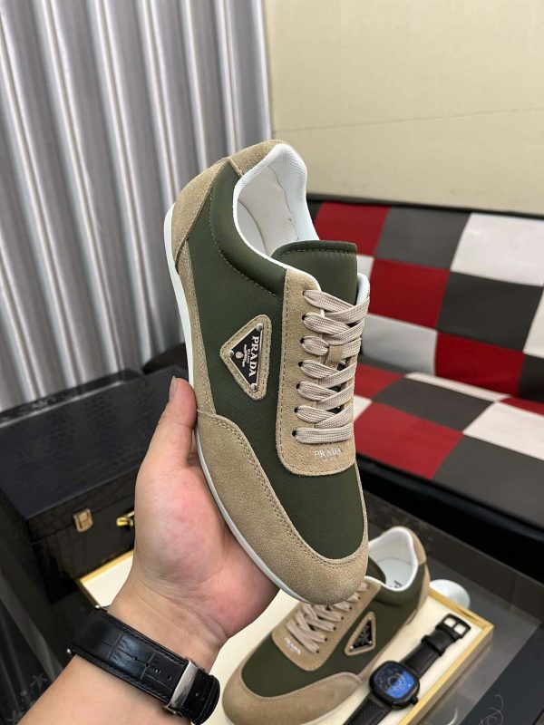 Pradamen_ssneaker_specificallythePradaPRAX01_7 Prada Suede Fabric Sneaker in Green/Brown