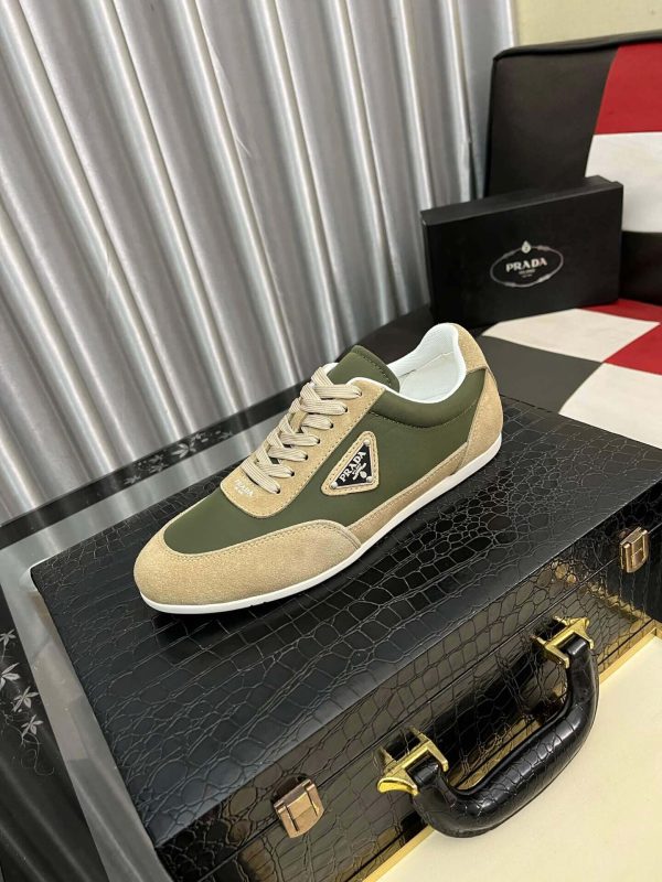 Pradamen_ssneaker_specificallythePradaPRAX01_8 Prada Suede Fabric Sneaker in Green/Brown