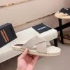 Zegna Off White Suede Espadrille Sandals