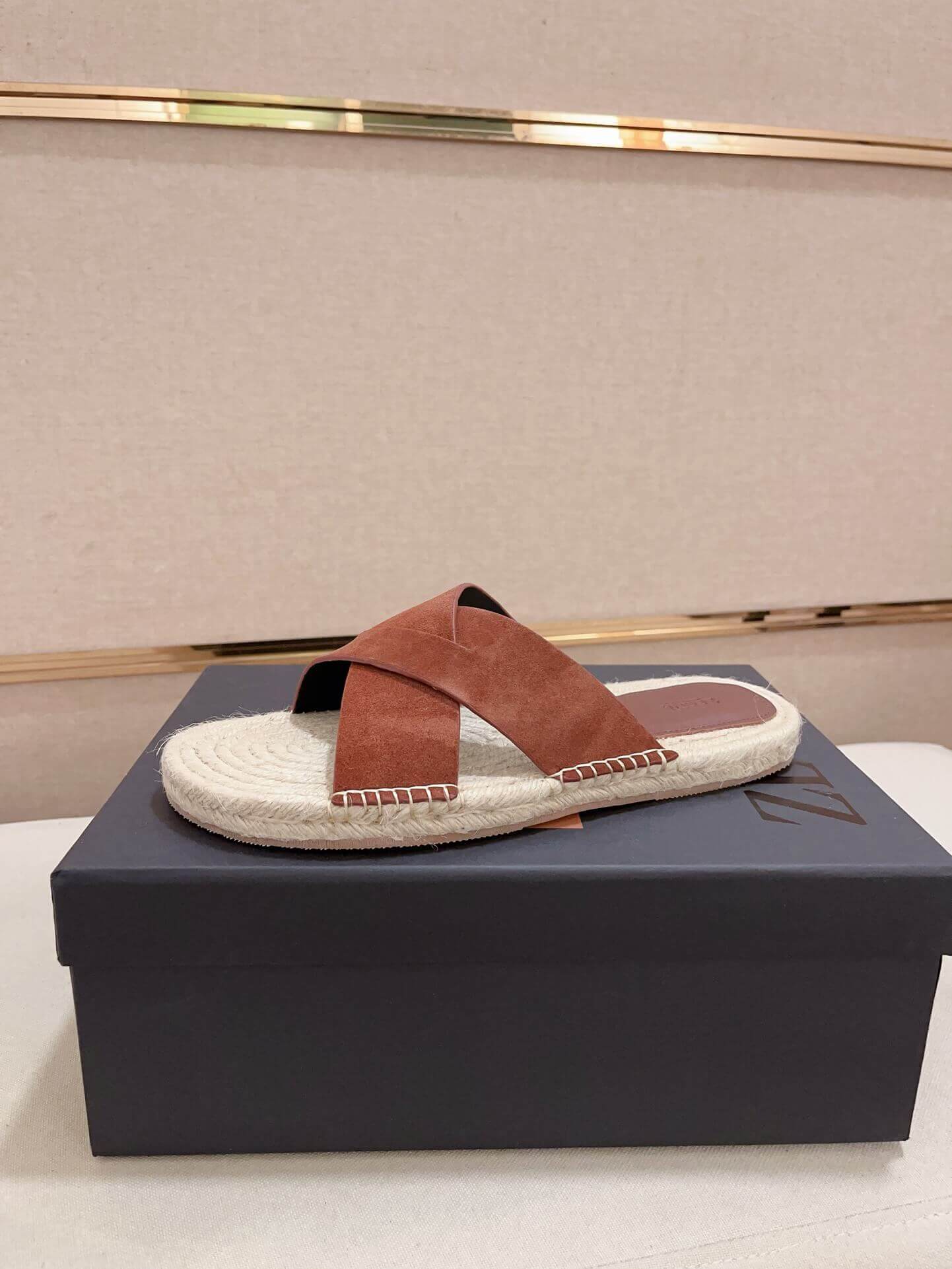 Zegna Dark Foliage Suede Espadrille Sandals 3 Zegna Dark Foliage Suede Espadrille Sandals - Image 3