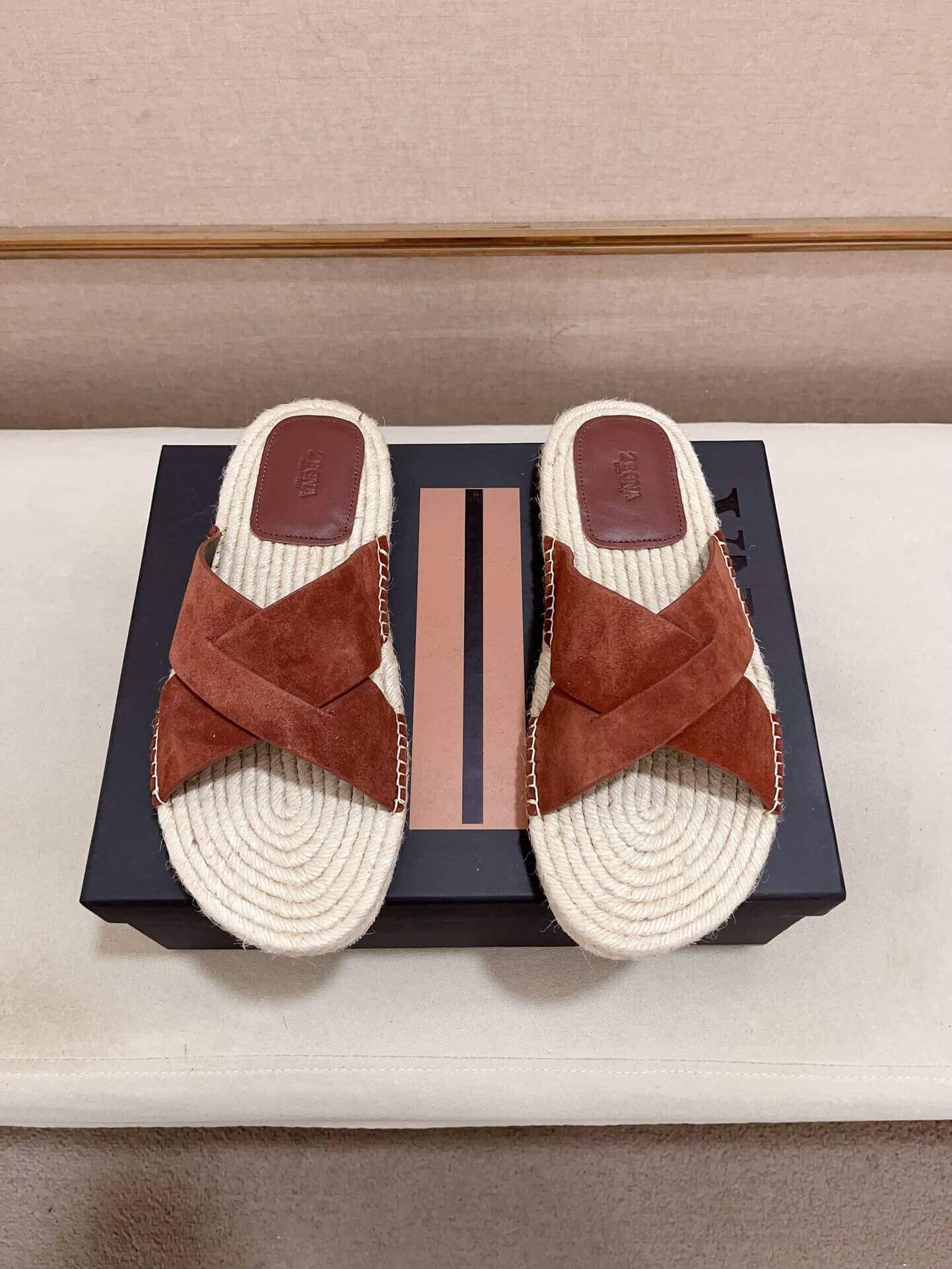 Zegna Dark Foliage Suede Espadrille Sandals 7 Zegna Dark Foliage Suede Espadrille Sandals - Image 7