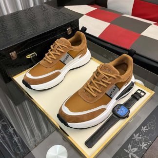 Hugo Boss Running Inspired Trainer in Brown