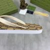 beigeGucciflip-flopwithawhitestrapandtheGuccilogoinwhite_4 (1) Gucci Gucci Logo Brown Thong Sandals with Double G
