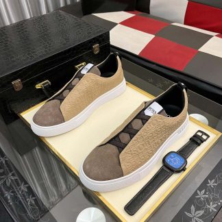 BOSS Gary Italian Sneaker Beige and Brown