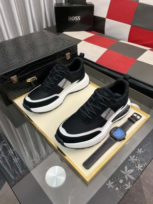 BOSS Running-Inspired Trainers Black