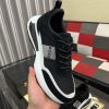 blackBOSSsneakerwithwhiteandgrayaccents_placedonablacktexturedsurface._7 BOSS Running-Inspired Trainers Black