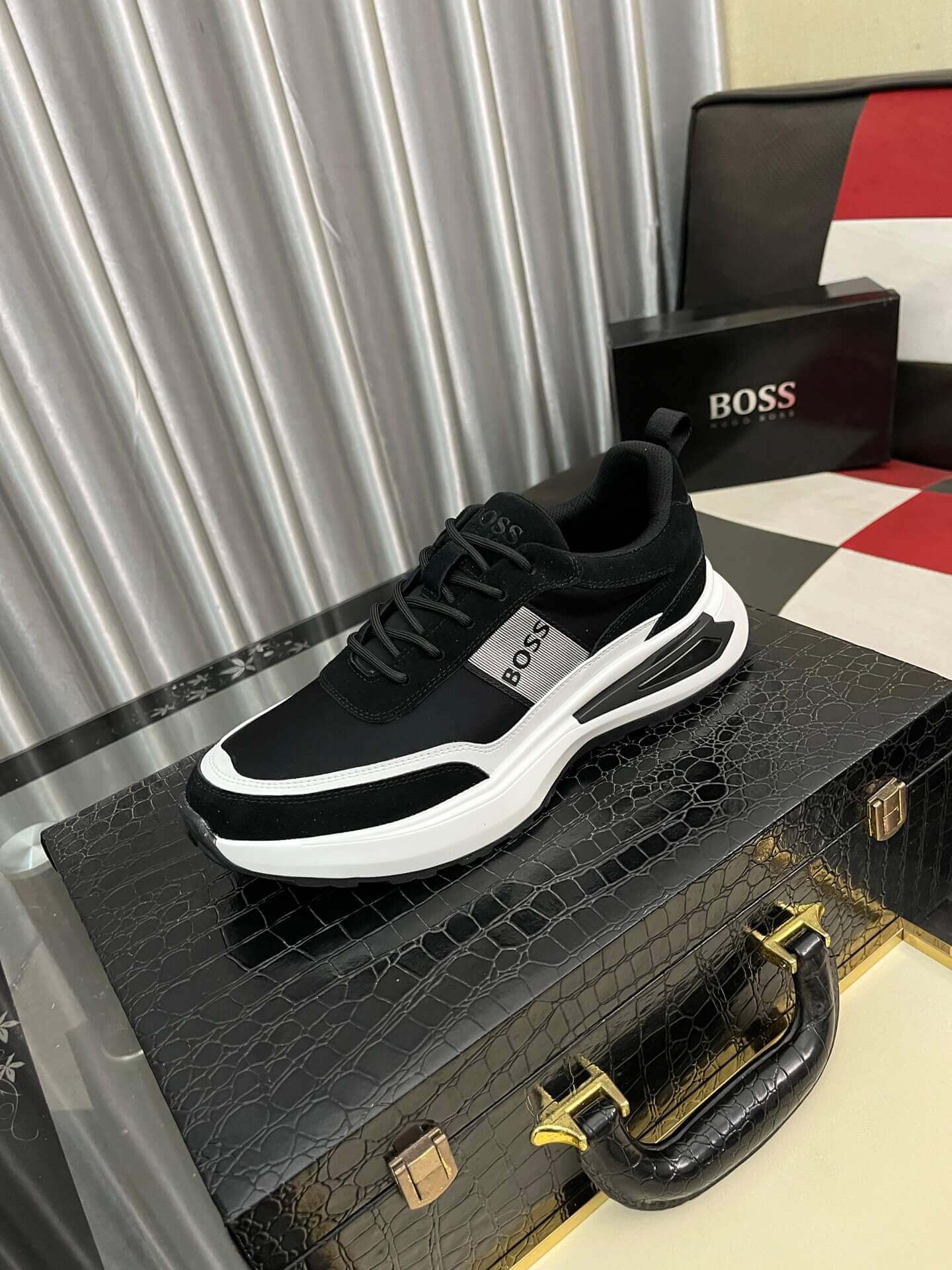 BOSS Running-Inspired Trainers Black 2 BOSS Running-Inspired Trainers Black - Image 2